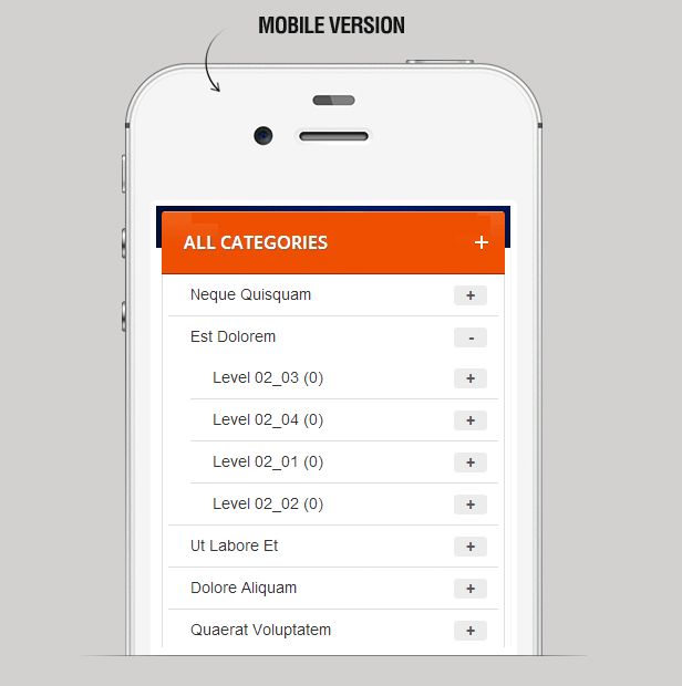 Mega Menu on Mobile